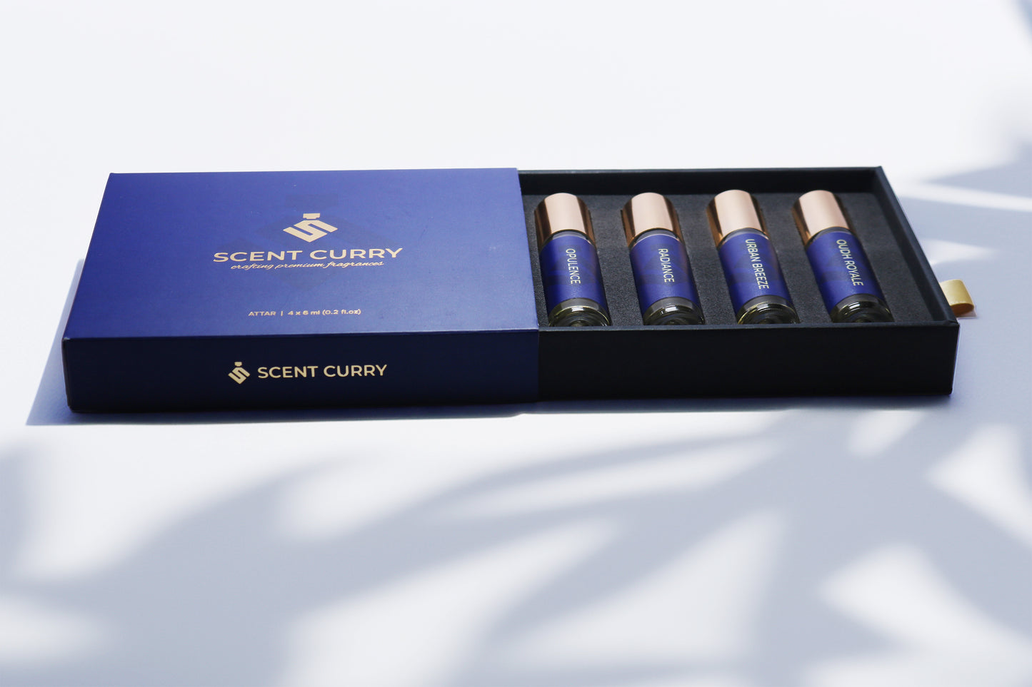 Scent Curry Premium Attar Set of 4 – Luxurious, Long-Lasting Nature-Inspired Fragrance Oils | Exquisite Scents for Men & Women