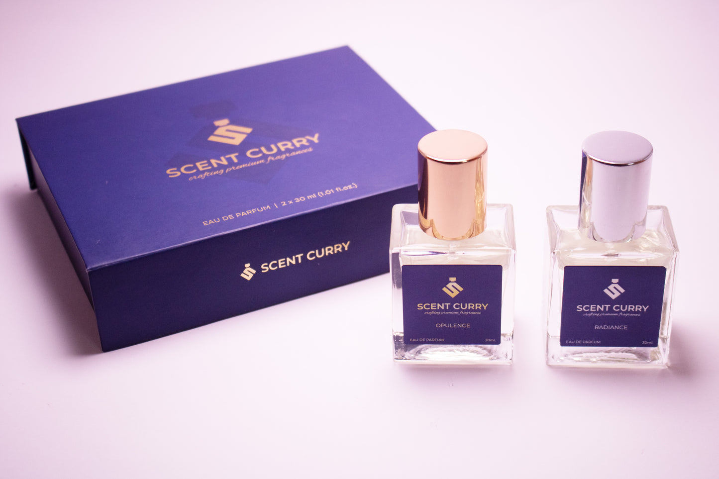 Opulence & Radiance: Elegant Sweet & Zesty Floral Perfume Set, Premium Long-Lasting Scent Duo