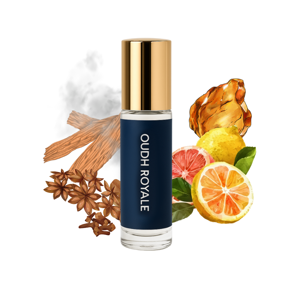 Scent Curry Premium Attar – Oudh Royale | Rich Woody & Spicy, Long-Lasting Perfume Oil (6ml)