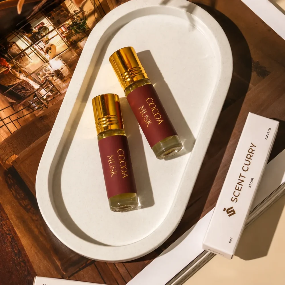 Scent Curry Cocoa Musk Attar 6ml | Unisex Alcohol-Free Perfume Oil